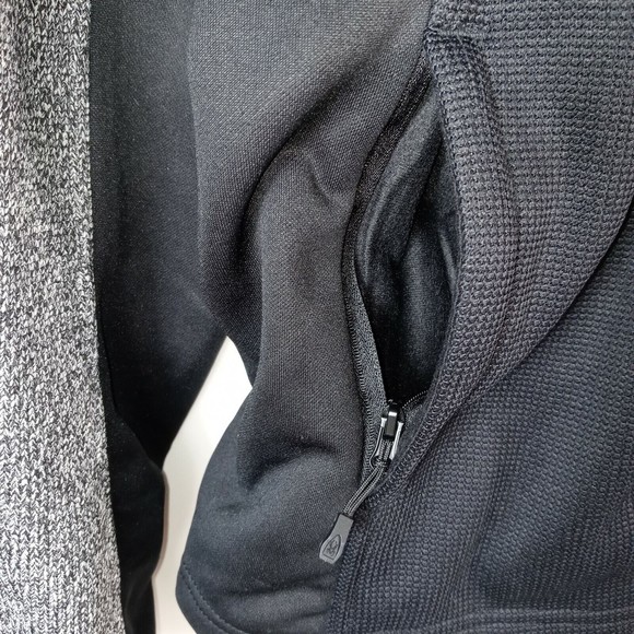 Spyder Black & Gray Stand Collar Zip Front Jacket Men's NWT Size Medium - Picture 8 of 11